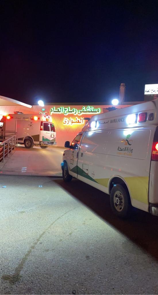 مستشفى رماح العام يستقبل 8 إصابات في حوادث مرورية خلال يوم واحد