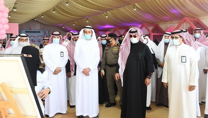 سمو أمير منطقة عسير يطلق حملتي التوعية بسرطان الثدي والتطعيم ضد الأنفلونزا الموسمية