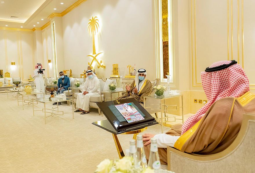 سمو أمير منطقة الباحة يستقبل رئيس نادي قلوة الرياضي