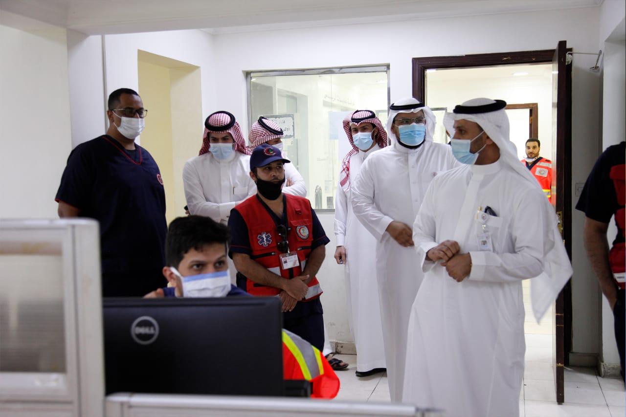 رئيس هيئة الهلال الأحمر المكلف يتفقد المراكز الاسعافية التابعة لمنطقة الرياض.