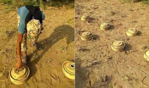 هندسة القوات المشتركة تواصل تطهير الحديدة من ألغام الحوثي