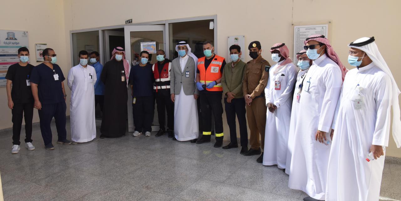 مستشفى الملك سلمان بالرياض ينفذ فرضية حريق