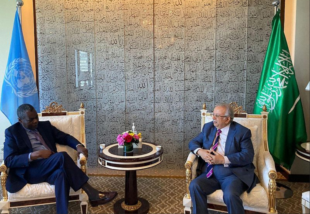 السفير المعلمي يلتقي بالسفير الكوبي المعيّن حديثاً لدى الأمم المتحدة