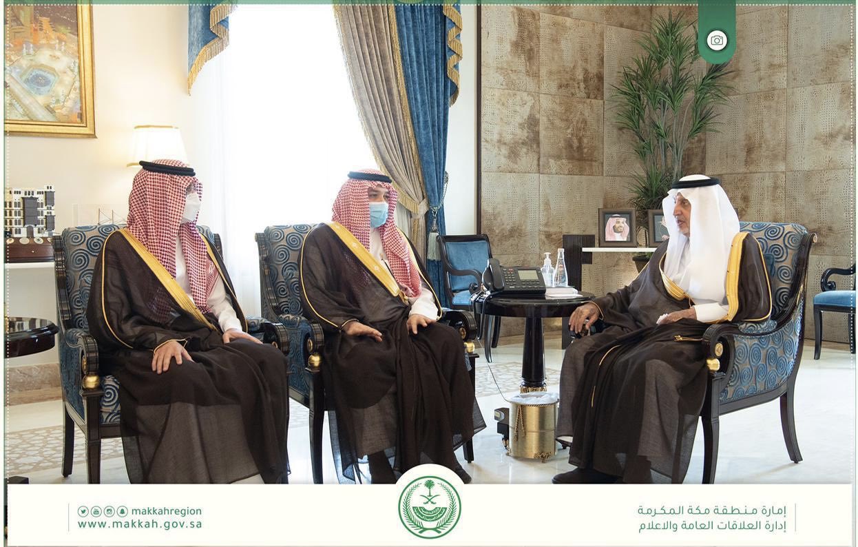 سمو مستشار خادم الحرمين الشريفين أمير منطقة مكة المكرمة يستقبل سمو محافظ جدة