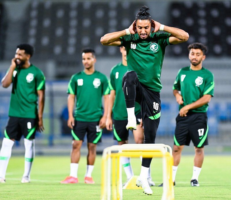 المنتخب السعودي الأولمبي تحت 23 عاماً يواصل تدريباته في معسكر الرياض