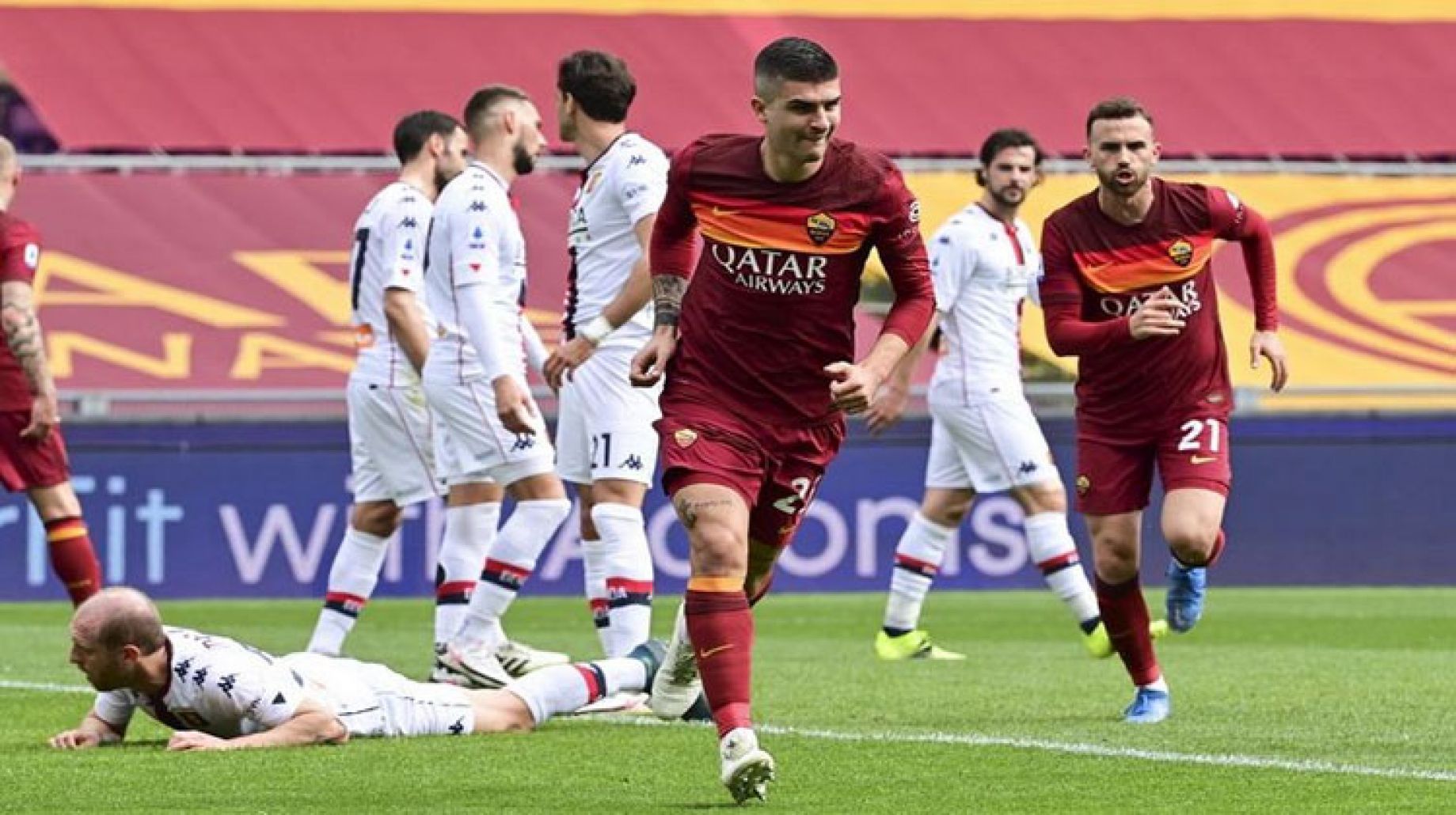 الدوري الإيطالي : روما يصعد إلى المركز الرابع بفوزه على جنوى