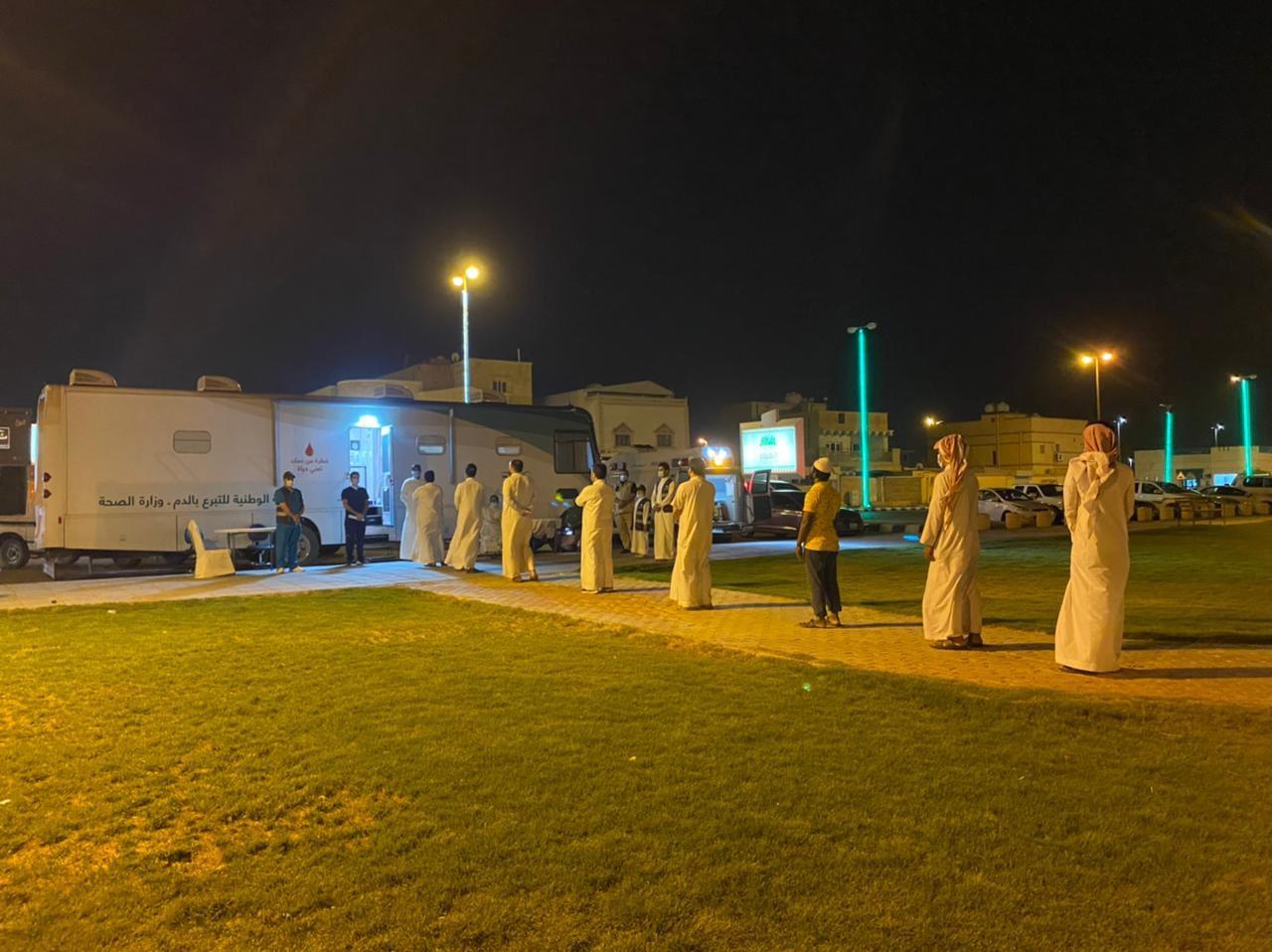 101 متبرعاً في حملة التبرع بالدم في حفر الباطن