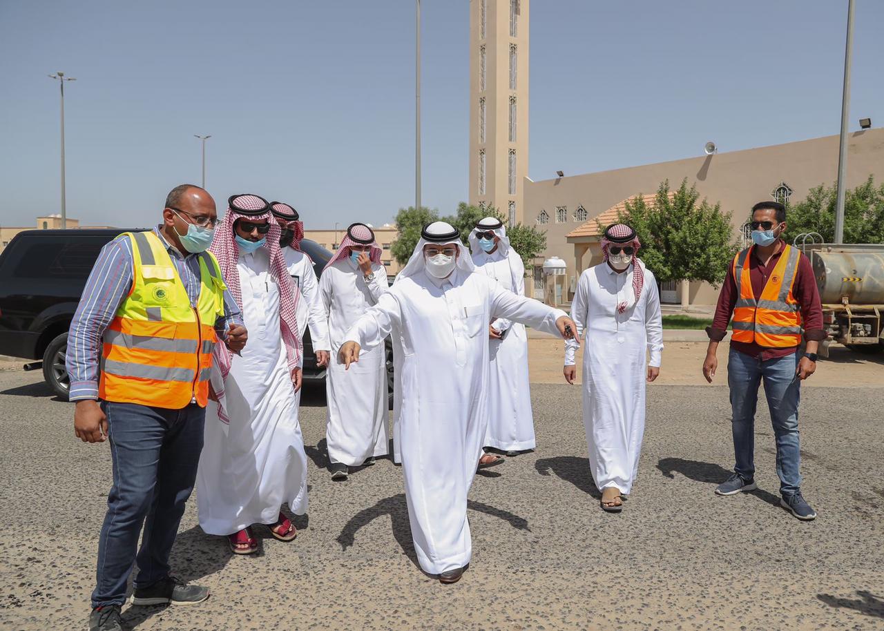 أمين الجوف يطلع على سير أعمال معالجة التشوه البصري ببلدية القريات ويشدد على مضاعفة الجهود