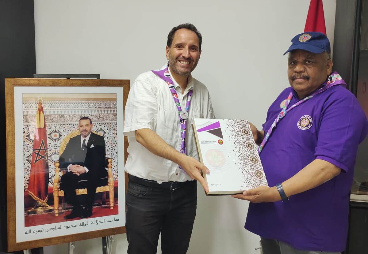 رئيس الجامعة الوطنية الكشفية المغربية يلتقي أمين رواد كشافة الامارات