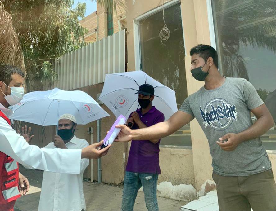 مبادرة شكراً لعطائكم من هلال الجوف للعمالة الوافدة