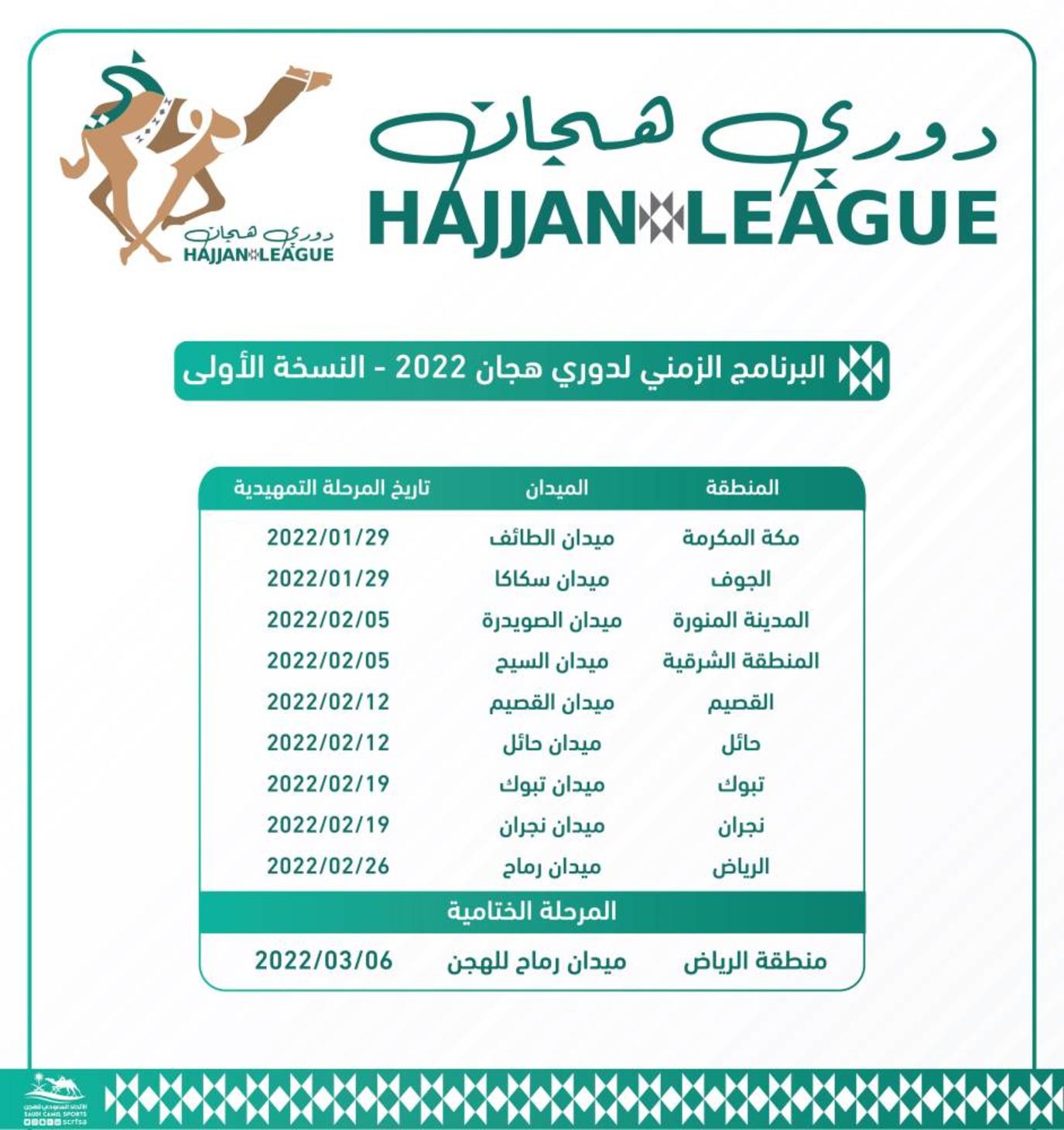 انطلاق النسخة الأولى لدوري هجان