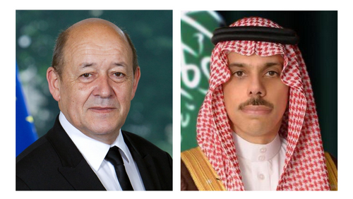 سمو وزير الخارجية يتلقى اتصالاً هاتفيًا من وزير خارجية الجمهورية الفرنسية