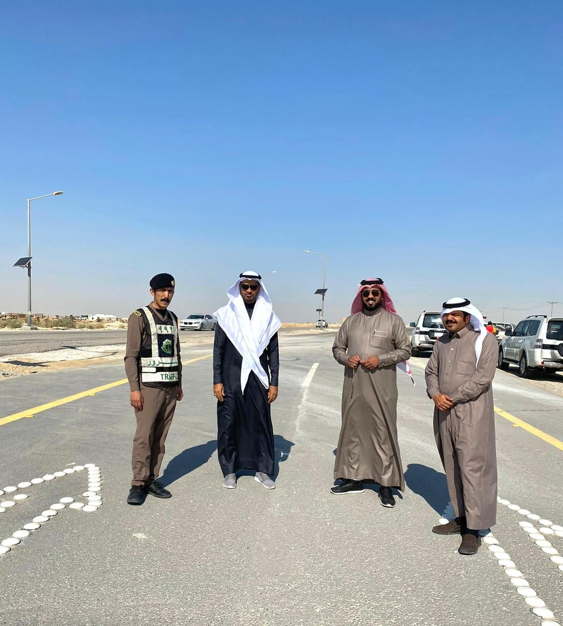 بلديه جوف بني هاجر تفتتح طريق الملك عبدالعزيز الجهة الجنوبية