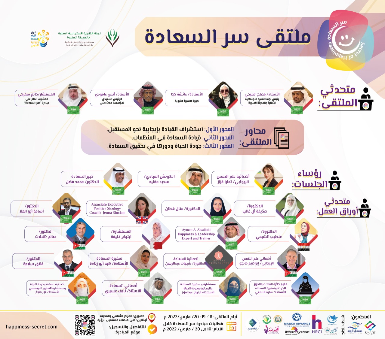 لأول مرة التنمية الاجتماعية تنشر سر السعادة ب 23 ورقة عمل و500 متطوع ومتطوعة في طيبة