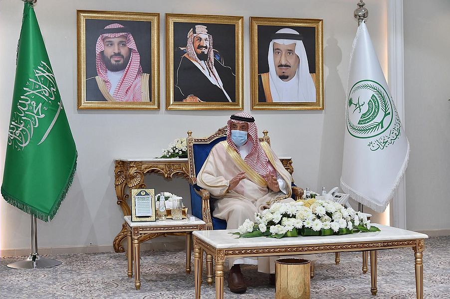 سمو أمير نجران يستقبل مدير فرع وزارة الرياضة بالمنطقة ورئيس ولاعبي نادي الأخدود
