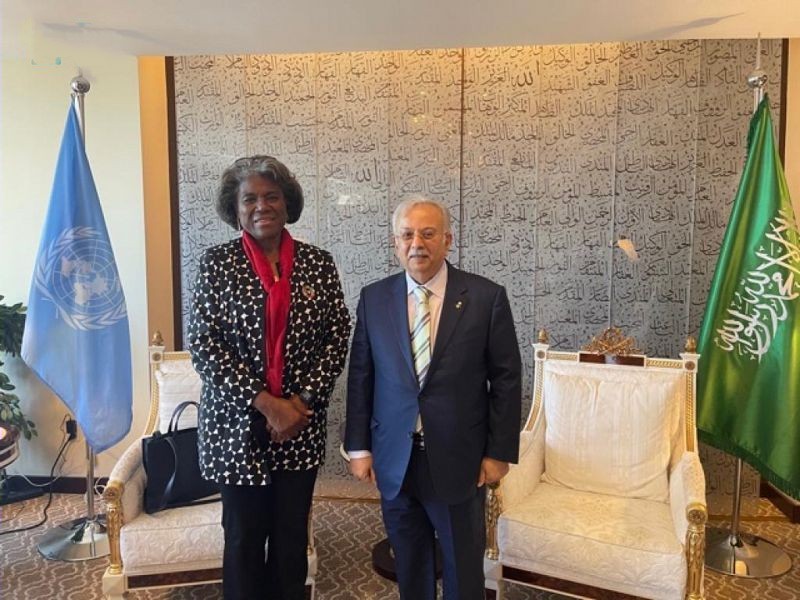 مندوب المملكة الدائم لدى الأمم المتحدة يلتقي بنظيرته الأمريكية